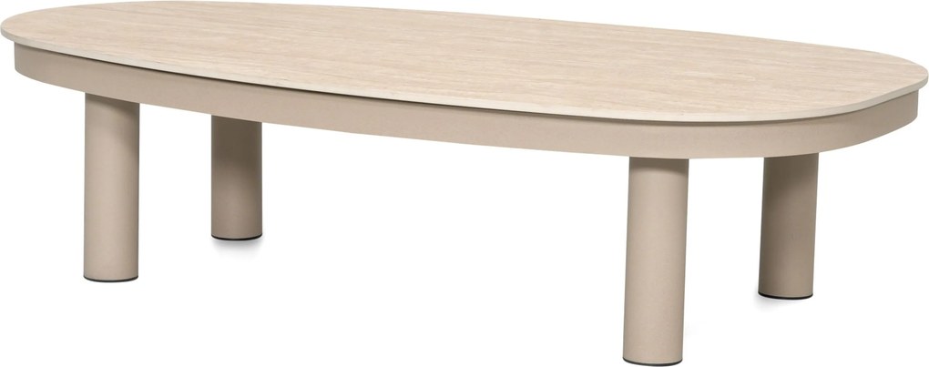 Stoel en Bank Loungeset 5 personen Aluminium Zand/Beige  Lifestyle Garden Furniture Organio/Mira