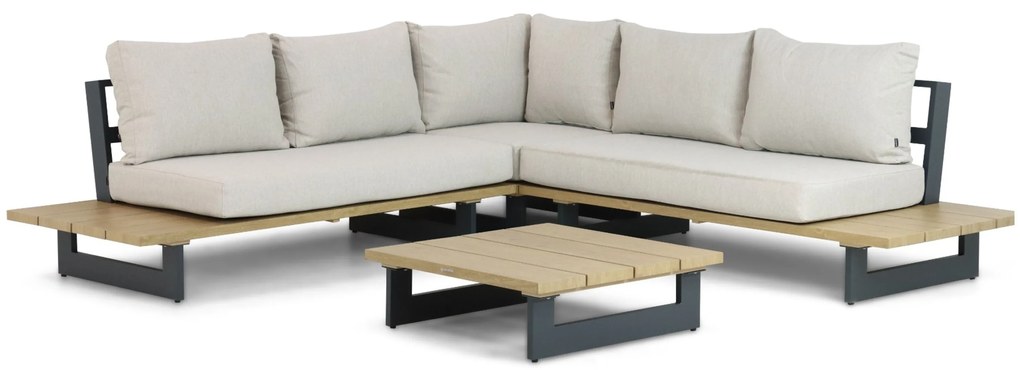 Hoek loungeset 5 personen Aluminium Grijs Lifestyle Garden Furniture Azzurro
