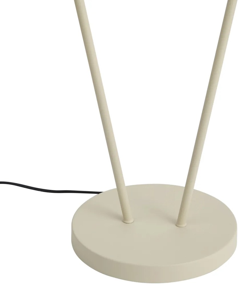 Moderne vloerlamp beige 2-lichts GU10 35mm - Thomas