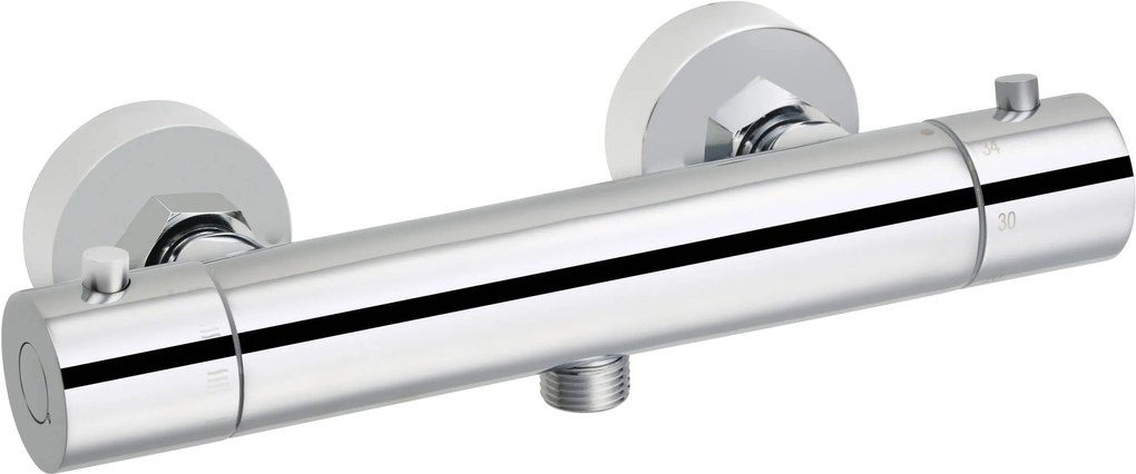 Saqu Essential douche thermostaatkraan 15cm chroom