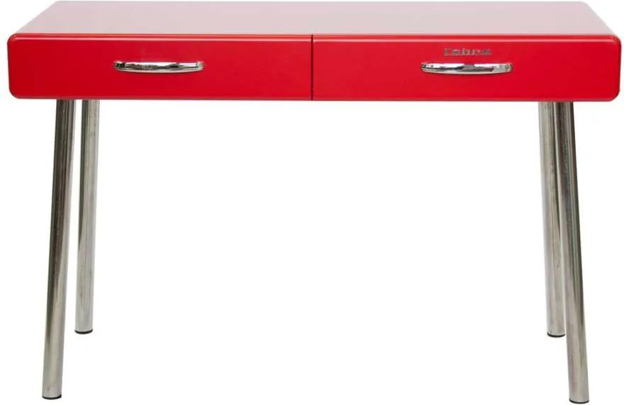 Tenzo bureau Cobra 2 lades - rood - 76,5x120x50 cm - Leen Bakker