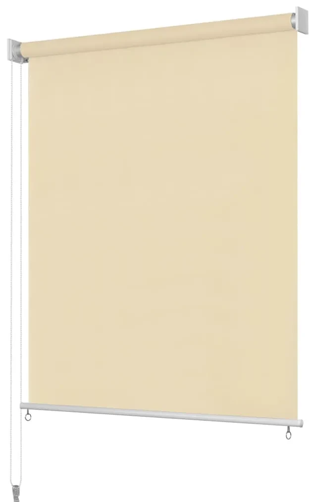 vidaXL Rolgordijn voor buiten 220x140 cm crème
