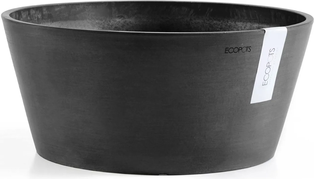 Ecopots Frankfurt 30 - Rond - Dark Grey - Diameter 30,6 x H15,6 cm