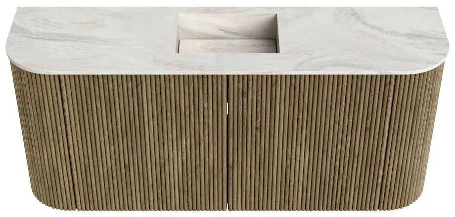 Mondiaz Joya DLux 95cm toiletmeubel ronding links/rechts dusk met wastafel faye midden zonder kraangat ostra