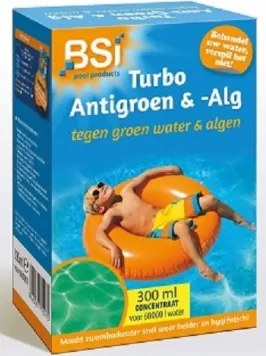 Turbo anti-groen en alg zwembad 300 ml