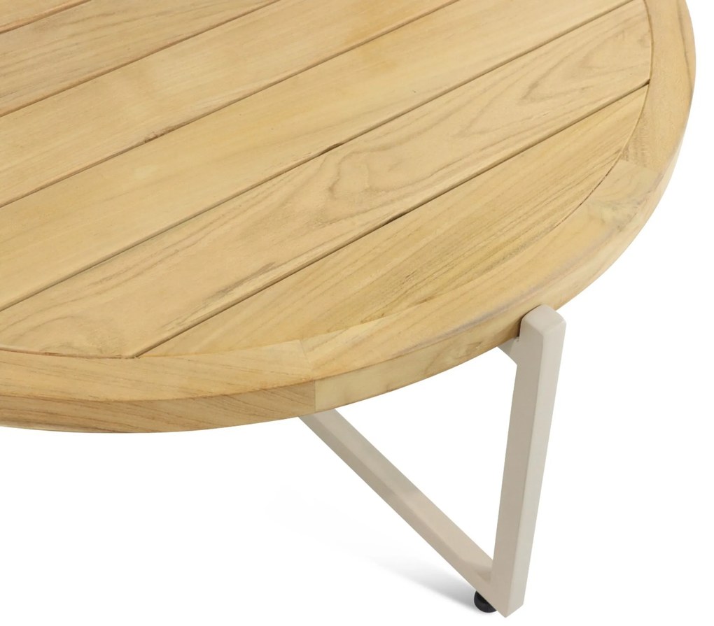Stoel en Bank Loungeset 5 personen Aluminium/Wicker Taupe Apple Bee Milou