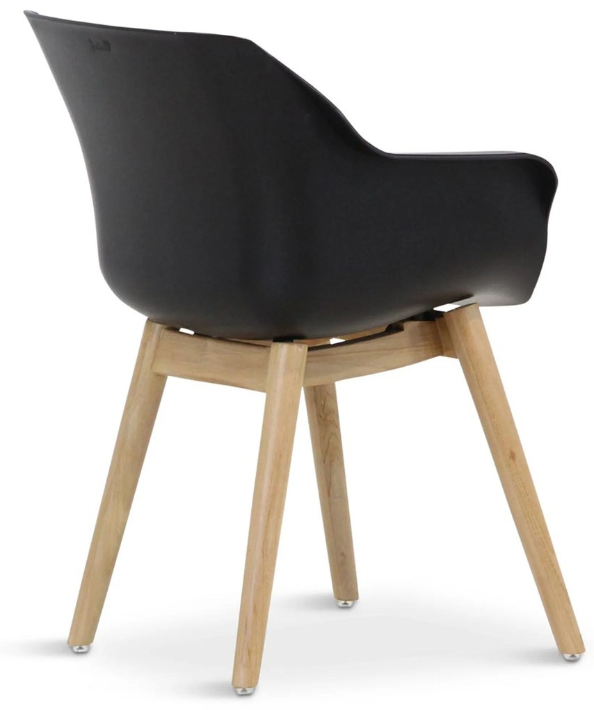 Tuinset 6 personen 240 cm Kunststof Zwart Hartman Sophie