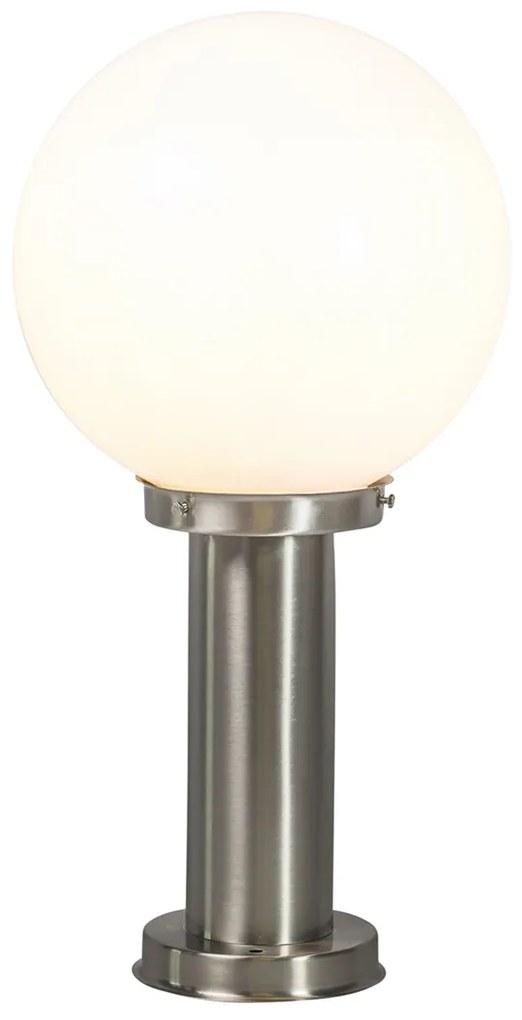 Smart buitenlamp paal staal RVS 50 cm incl. Wifi A60 - Sfera