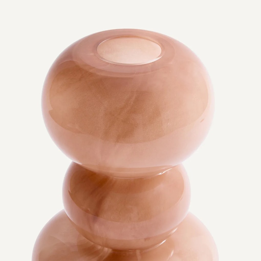 Handgeblazen glazen vaas, hoogte 29,6 cm, FYSA
