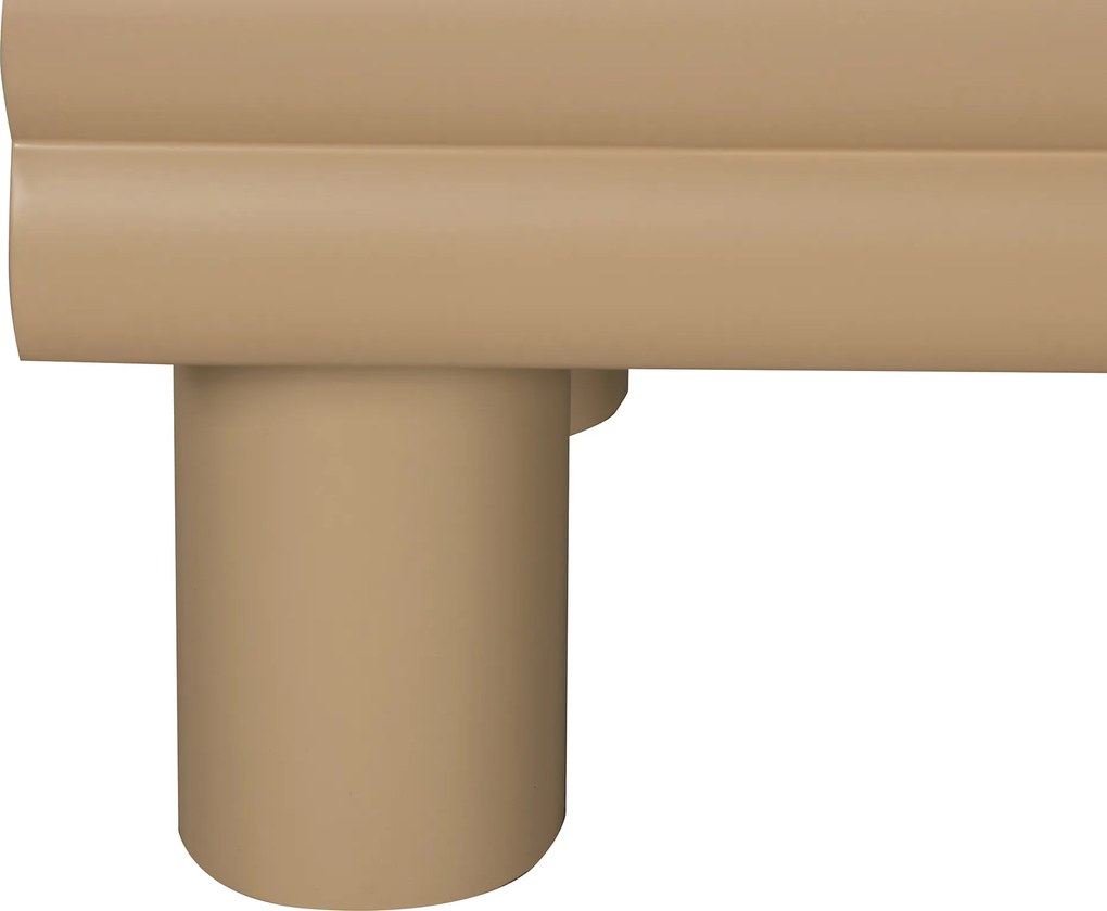 Zandkleur Tv-meubel Met Grote Ribbels 180 Cm - 180x40x55cm.
