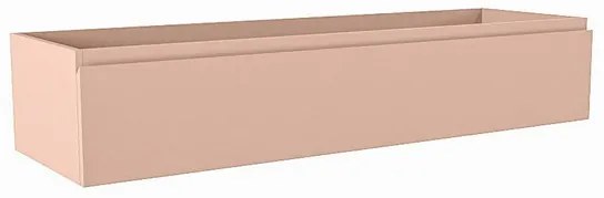 Mondiaz FOGE wastafelonderkast - 130x41x25cm - 1 lade - uitsparing midden - softclose - Rosee M44144Rosee