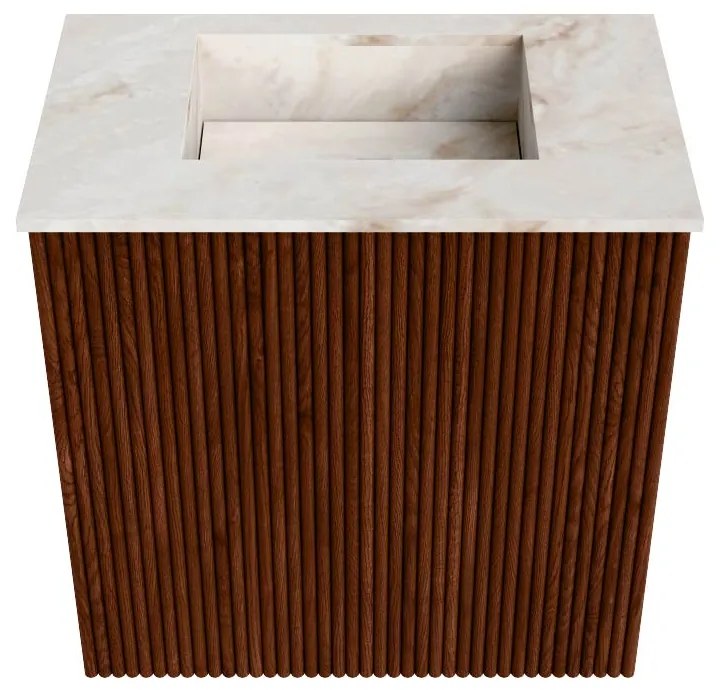Mondiaz Joya DLux 40cm toiletmeubel ruby met wastafel faye midden zonder kraangat frappe