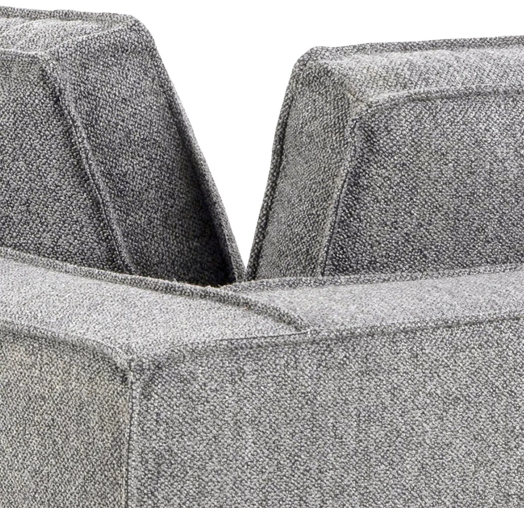 Hoekbank Grijs Boucle Hoek Rechts