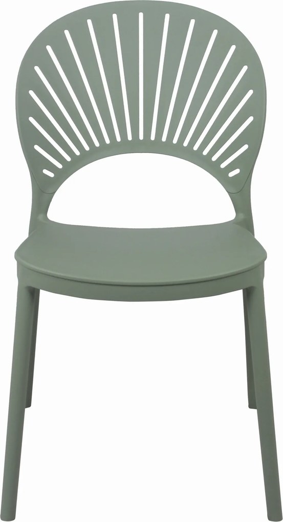 SOLEIL Pastel Groen - MODERNE STOEL VOOR KEUKEN, TERRAS (STAPELBAAR)