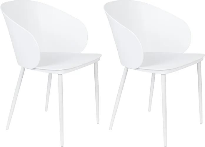 Kantinestoel Gigi - Set van 2 stoelen - Wit