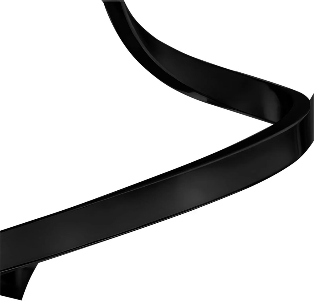 GLAZEN BOL SPIRAAL HANGLAMP APP1732-1CP BLACK