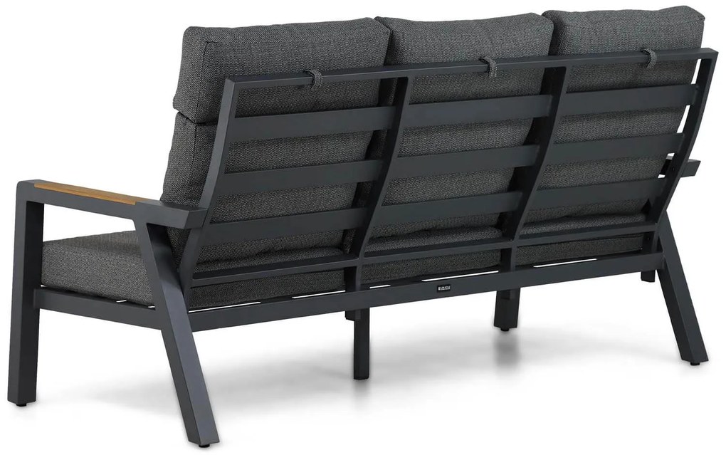 Stoel en Bank Loungeset 5 personen Aluminium/teak Grijs  Lifestyle Garden Furniture Marseille