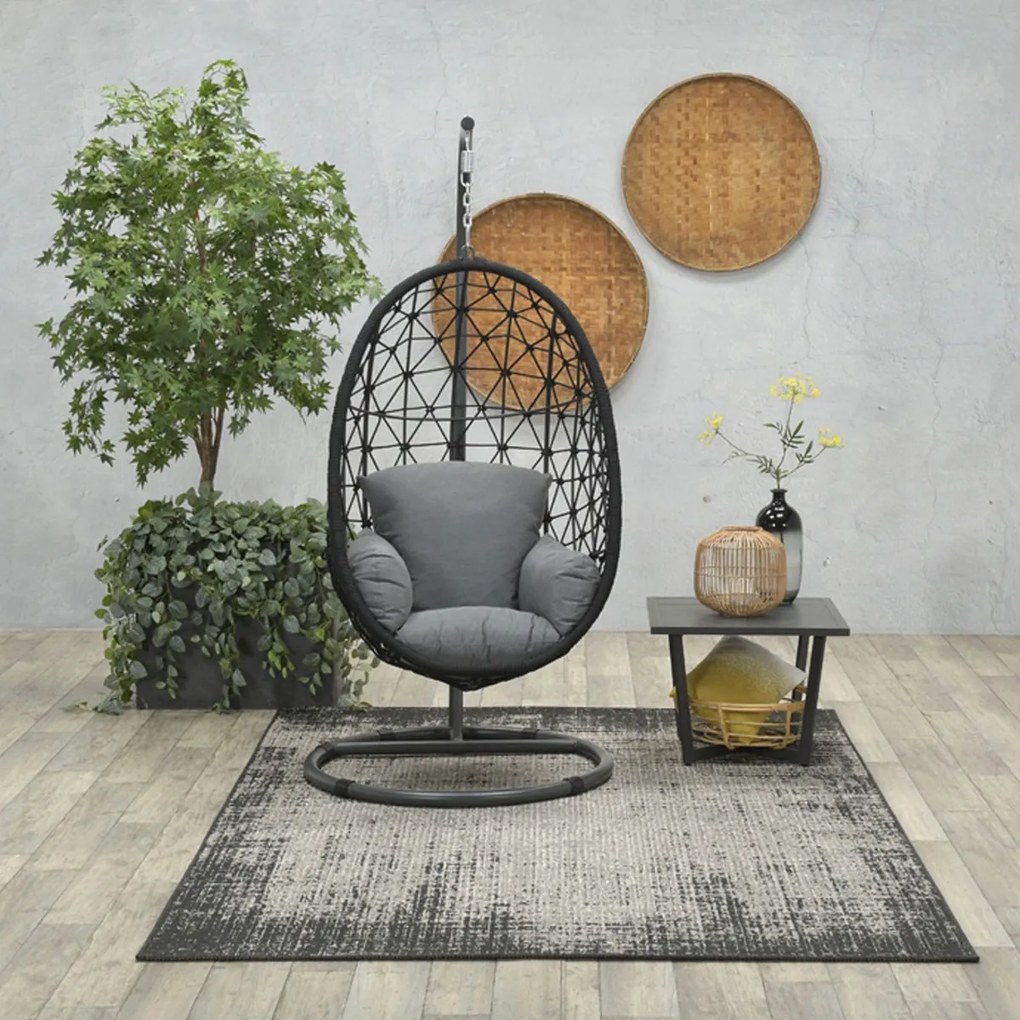 Garden Impressions Hangstoel Panama hangstoel ei - rope zwart