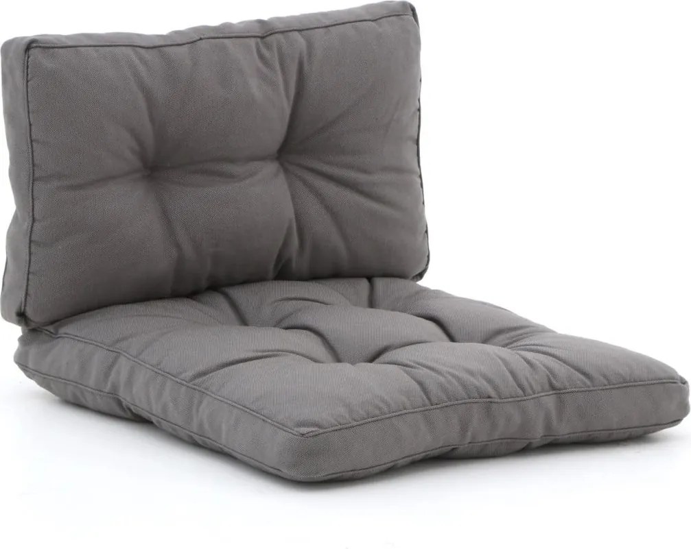 Loungekussen Tuin | Grijs-Antraciet  | Dralon | Madison | 73x73cm | Kees Smit Tuinmeubelen