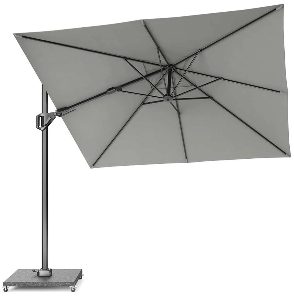 Zweefparasol  2.7 x 2.7m T2 (excl. voet) Grijs-antraciet Platinum Voyager