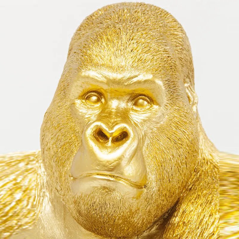 Gouden Gorillafiguur