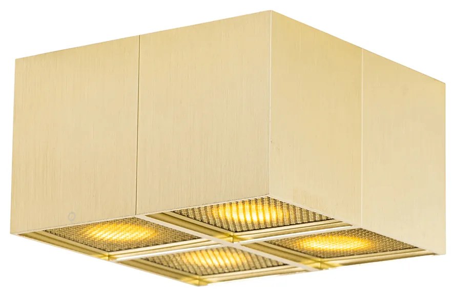 Design spot goud 4-lichts - Qubo Honey