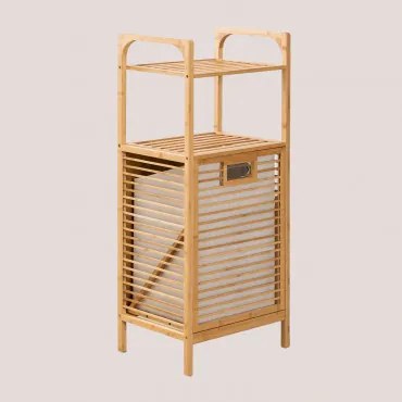 Lauren Bamboe Wasmand Met Plank ↔︎ 40 Cm - Sklum