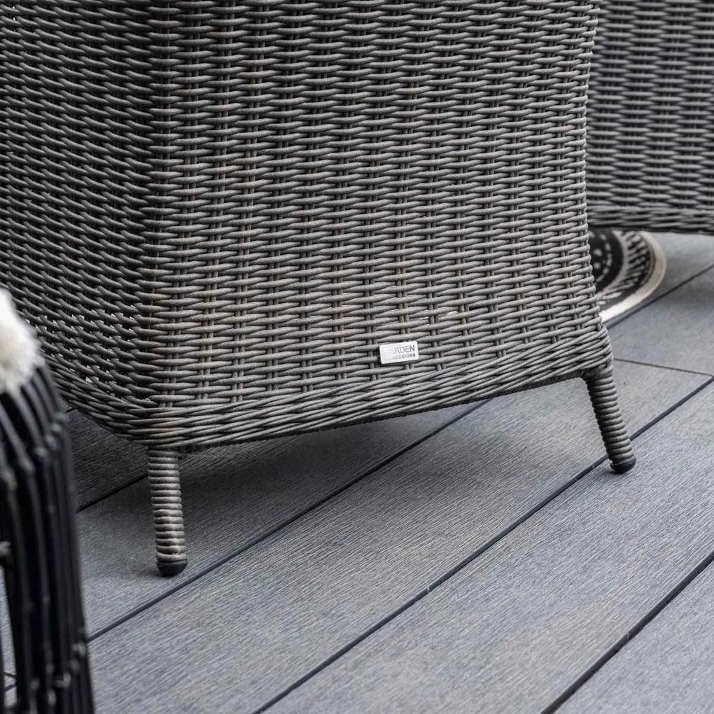 Garden Impressions Marbella tuinset 7-delig havanna sand - Sintra tuintafel 240x100 cm - napoli sand