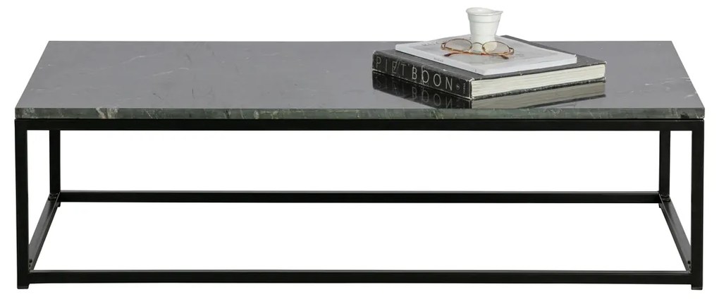BePureHome Mellow Rechthoekige Salontafel Zwart Marmer - 120 X 60cm.