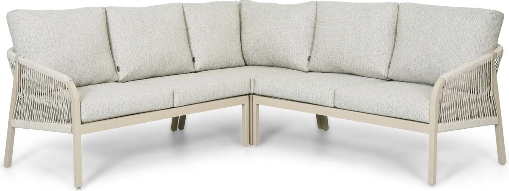 Hoek loungeset 6 personen Rope Taupe  Lifestyle Garden Furniture Biagio