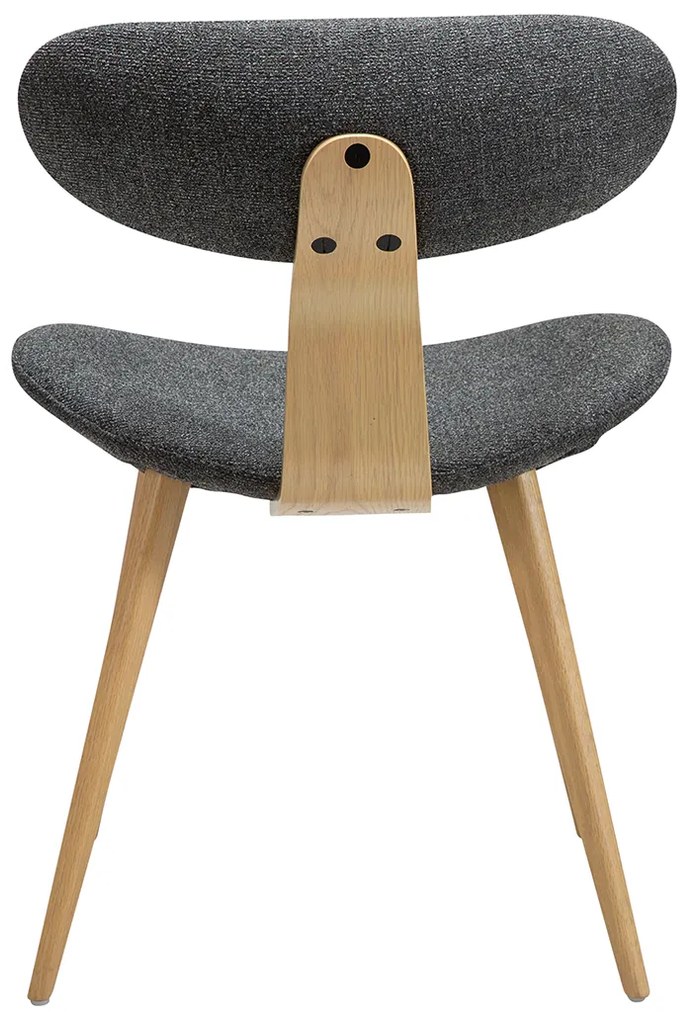 Dan-Form Buckle Eetkamerstoel Scandinavisch Design Grijs Eiken