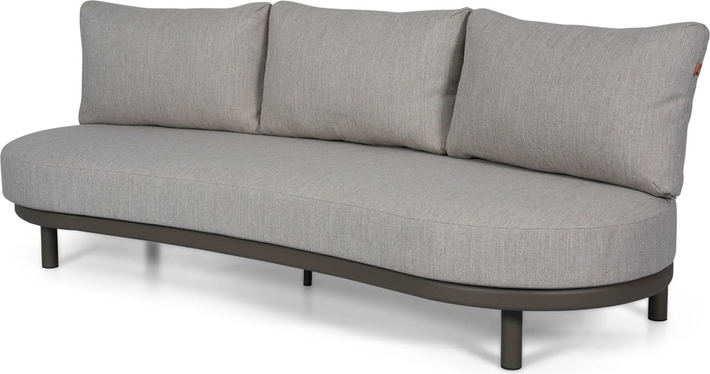 Stoel en Bank Loungeset 5 personen Aluminium Taupe Santika Furniture Santika