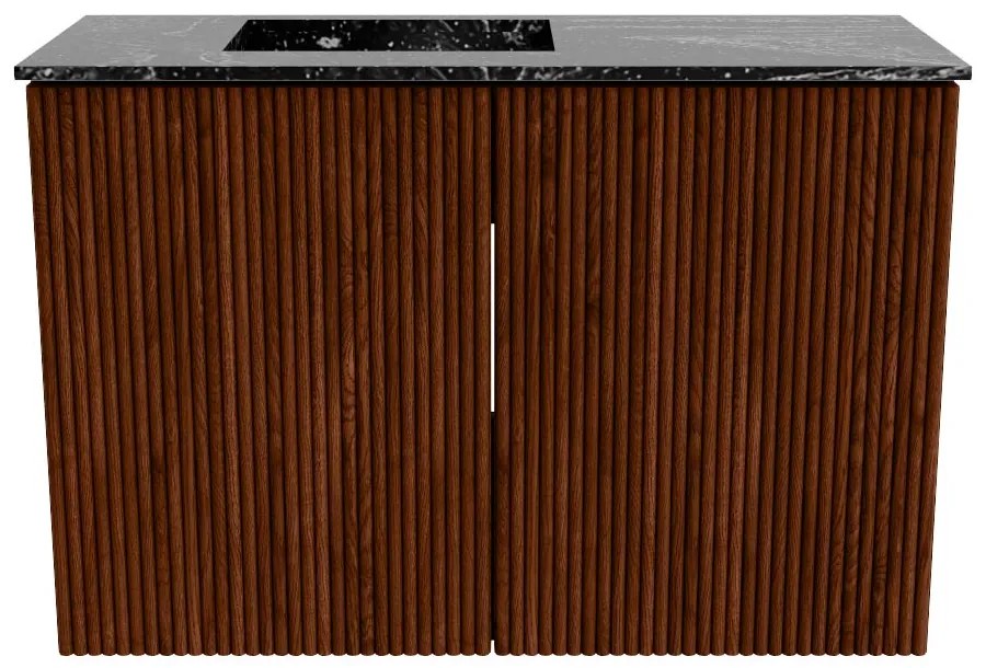 Mondiaz Joya DLux 60cm toiletmeubel ruby met wastafel faye links zonder kraangat lava