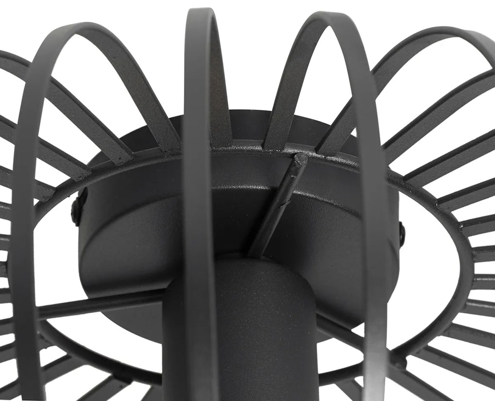 Smart plafondlamp zwart 39 cm incl. Wifi G95 - Johanna