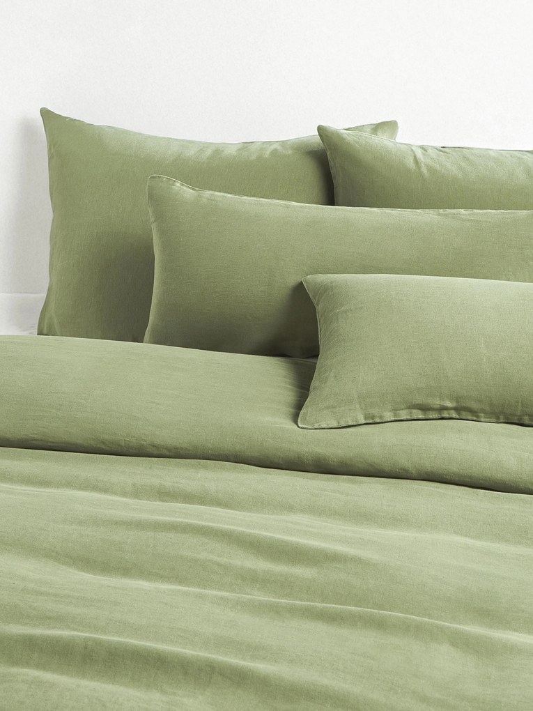 Gewassen linnen dekbedovertrek Airy