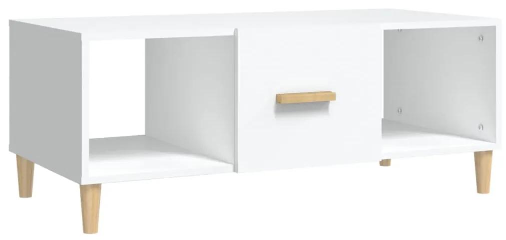 vidaXL Salontafel 102x50x40 cm bewerkt hout wit