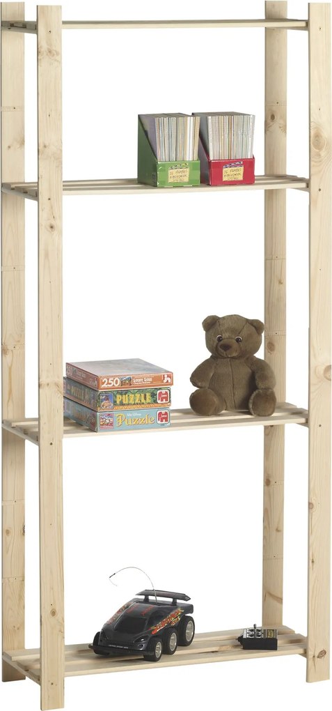 Practo Home opbergrek met 4 legborden - Max. 60KG - Enkel - 175x80x30cm