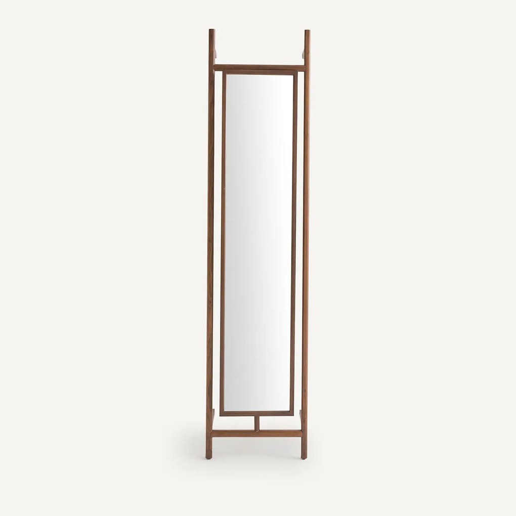 Draaibare spiegel voor dressing in notenhout en fineer Rory