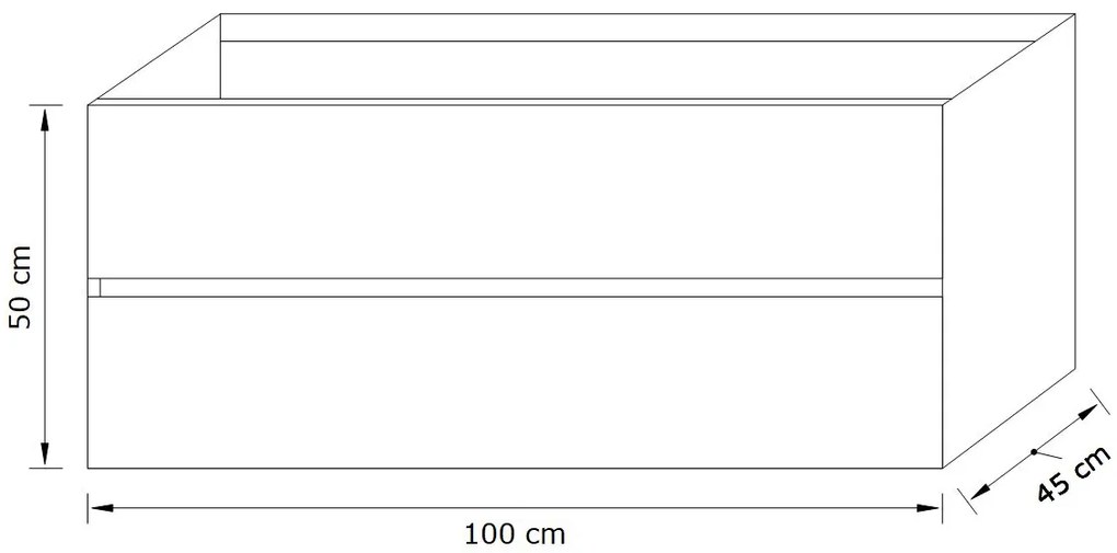 Zaro Valencia Solid Surface badmeubel 100cm wit marmer zonder kraangat spoelbak midden met 2 lades