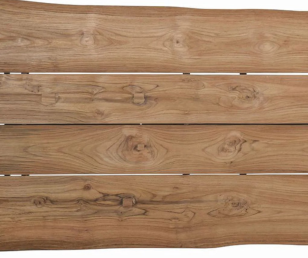 4 Seasons Outdoor Valencia tuinset latte met Quatro tafel met Robusto teak blad 220 cm * Sale * Tuinset beige weerbestendig