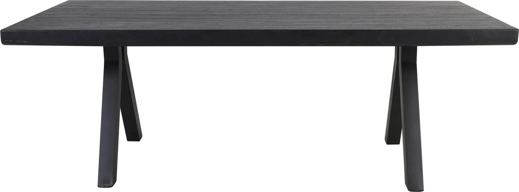 Eettafel 220x100x78 cm MUDEN mat zwart