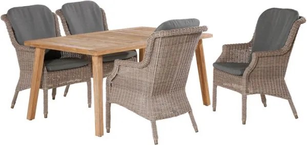 4 Seasons outdoor Del mar dining set       weerbestendig