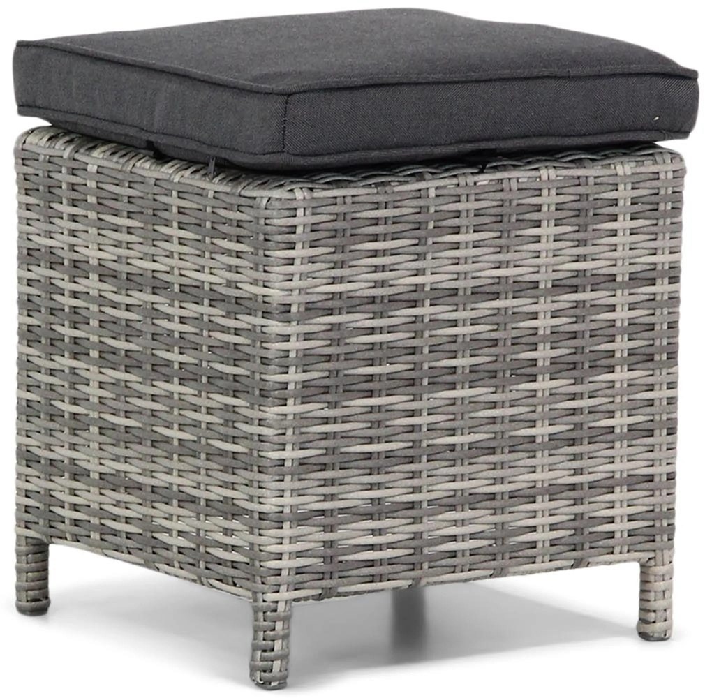 Stoel en Bank Loungeset 6 personen Wicker Grijs Garden Collections Giardino/Napoli
