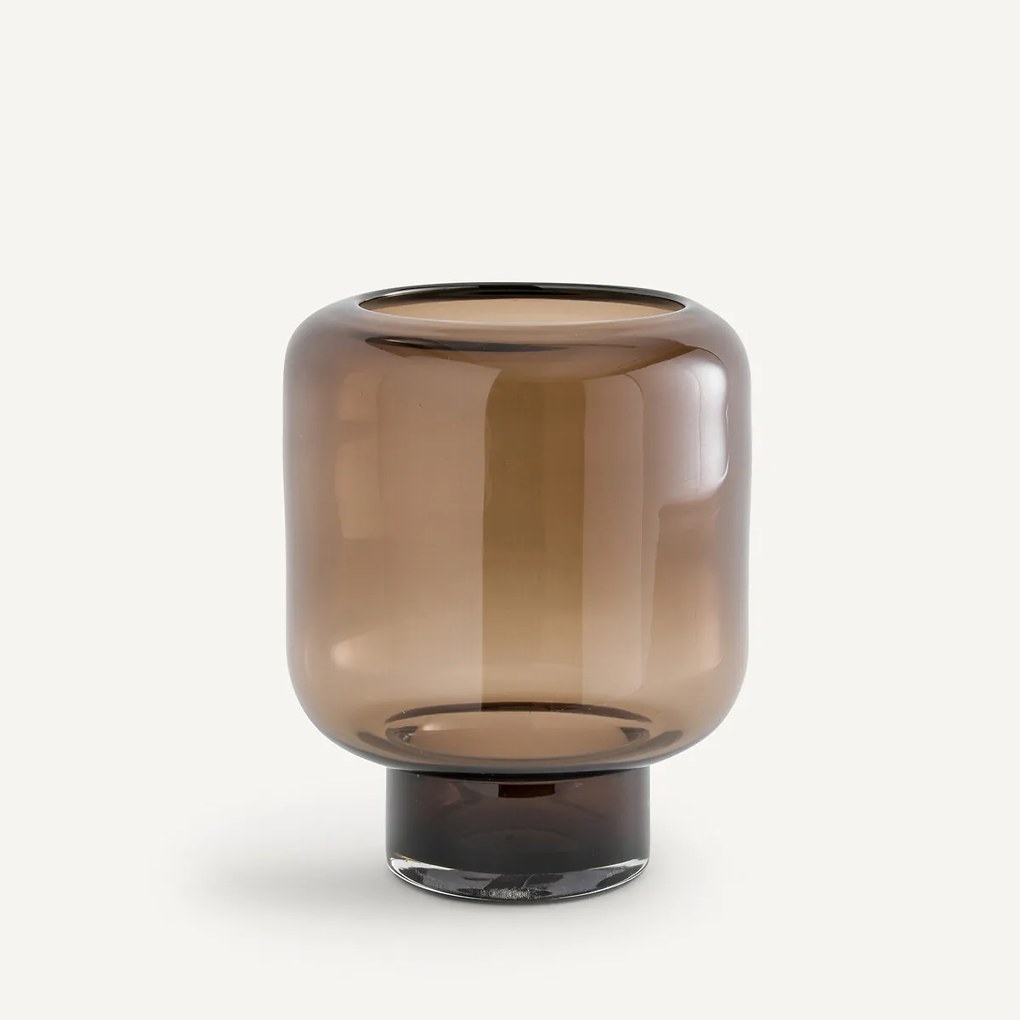 Vaas in glas, H29,5 cm, Rondi