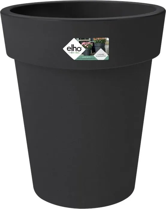 elho bloempot Green Basics Top Planter Hoog 35 - Living black (Zwart) - Diameter 35 x H 41 cm