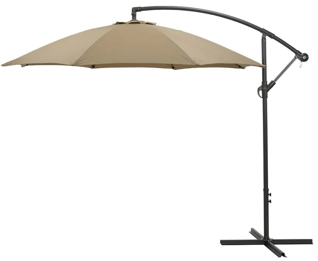 Garden Impressions Athene Zweefparasol Ø300 cm taupe