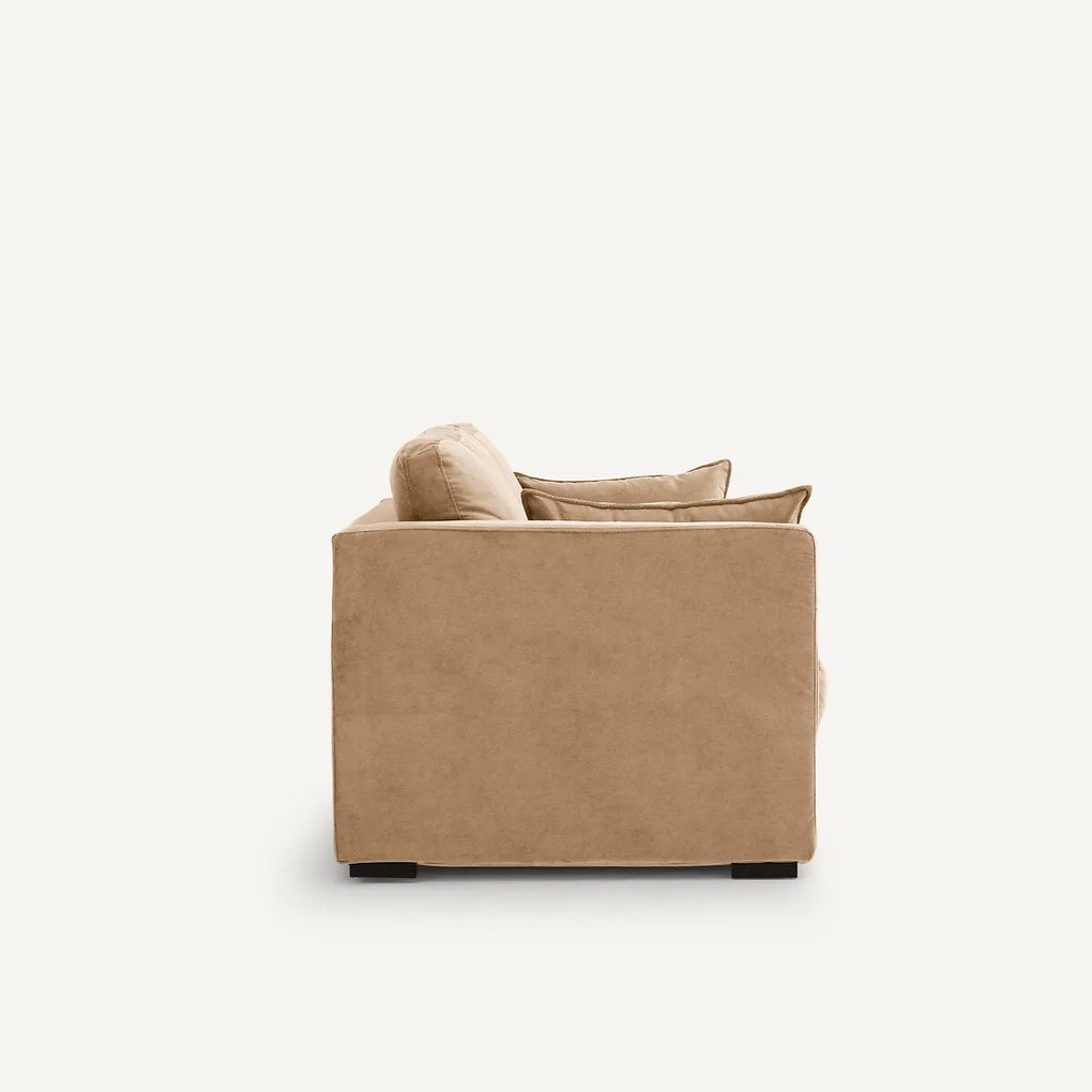 3-zits bank, omvormbaar, stonewashed fluweel, NEO KINKAJOU