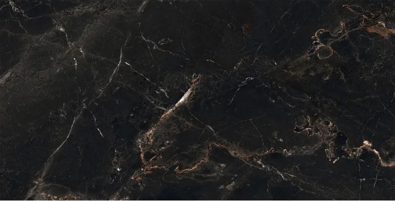 Mexen Marquino Black geglazuurd gres rekt. G1, vloer-wandtegel 120 x 60 cm, hoogglans - TL214-120-060-00