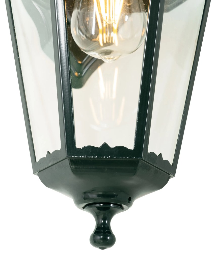 Klassieke buiten wandlantaarn donker groen IP44 - New Orleans down Klassiek / Antiek E27 IP44 Buitenverlichting rond