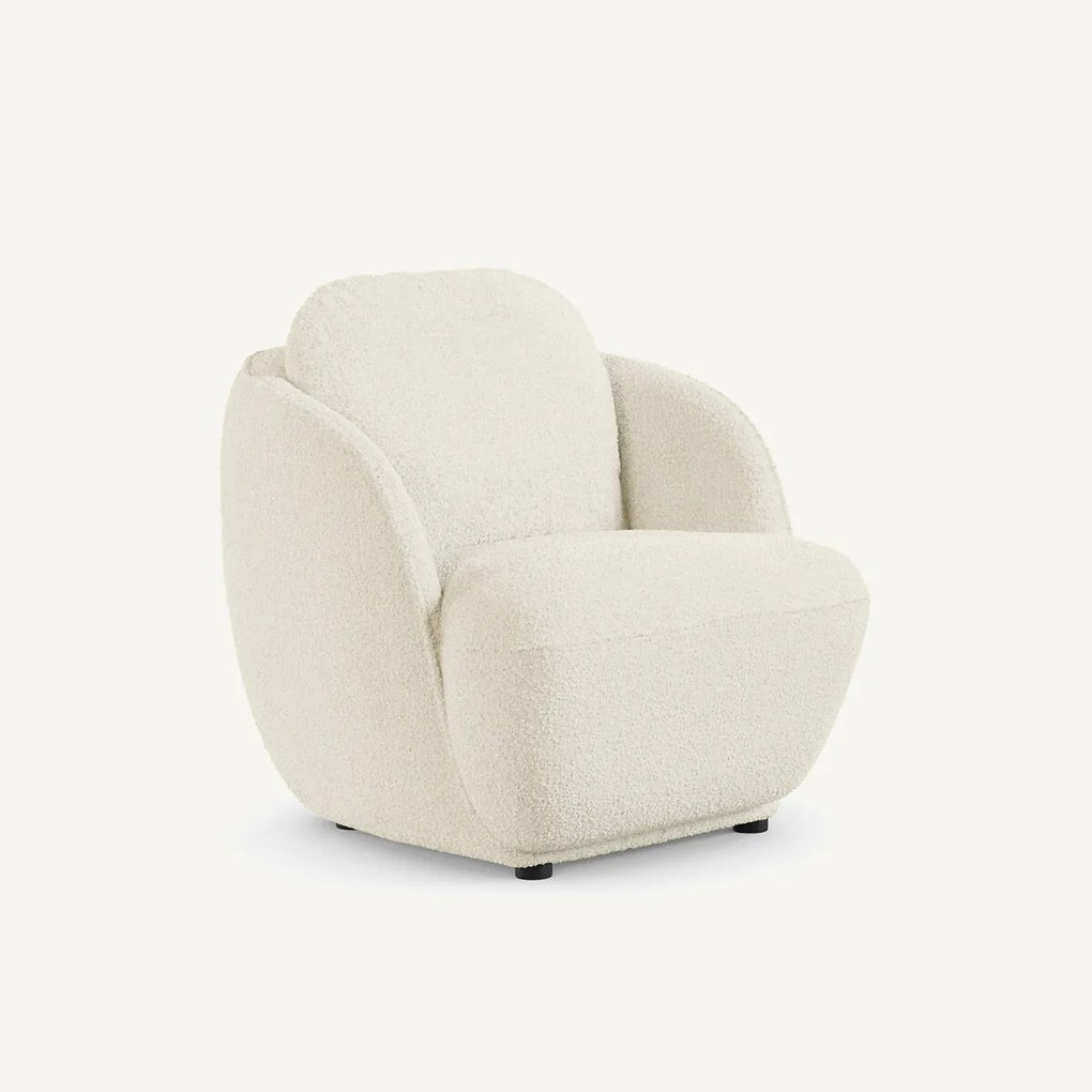 Bolfauteuil, bouclé stof, ALPINE